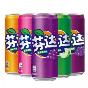 Fanta Fruit Flavored Soda Can 330ml 5 Flavors