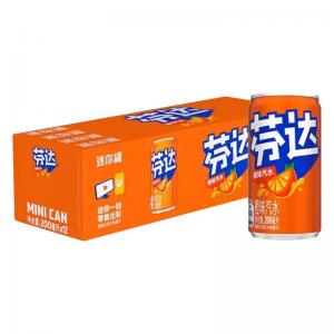 Fanta Sugar Free Soda Water 200ml Orange Flavor