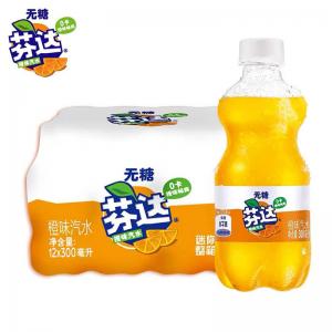 Fanta Sugar Free Soda Water 300ml Orange Flavor