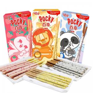 Glico Cartoon Pocky Single Layer Chocolate 35g 3 Flavors