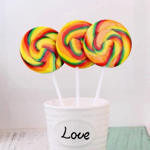 Golden Rice Fruit Lollipop Lemon Flavor 50g