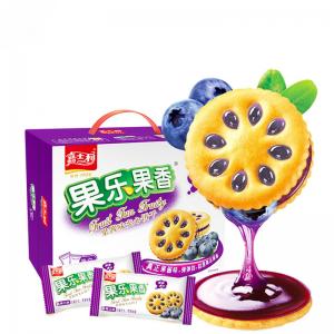 Jiashili Liguo Leguo Jam Sandwich Biscuits 680g 5 Flavors