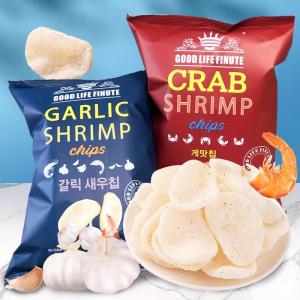 Korean CRAB shrimp chips 82g 2 flavors