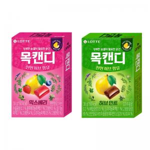 LOTTE South Korea imported throat lozenges 38g 2 flavors