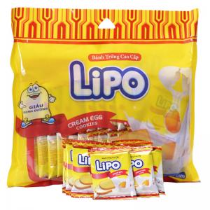 Lipo Vietnamese imported egg milk chocolate coated biscuits 300g