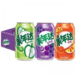 Mirinda Fruit Flavored Carbonated Drink Can 330ml 5 Flavors