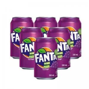 New Limited Edition Hong Kong Fanta Soda Water 330ml Purple Grape Flavor