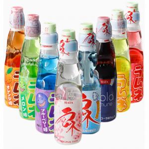 New limited edition Japanese HATA soda water glass bottle 200ml 10 flavors