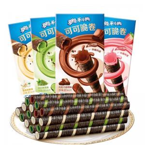 New packaging Oreo cocoa crispy rolls 50g 4 flavor