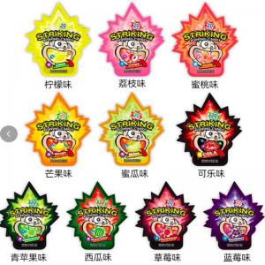 STRIKING Fruit Flavor Popping Candy 30g 10 Flavors