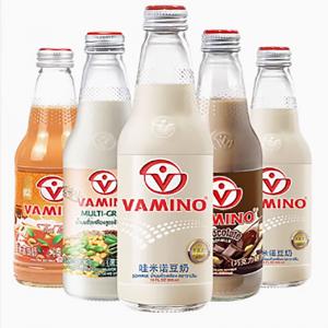 Thailand imported VAMINO soy milk drink bottled 300ml 4 flavors